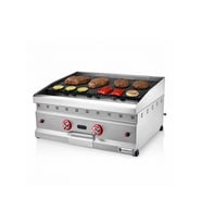 Silverinox Tüplü Set Üstü Lavtaşlı Izgara 70 Cm