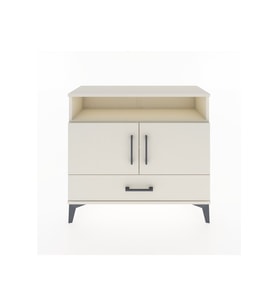 Arges Şifonyer 3 Raflı Tek Çekmeceli 2 Kapaklı 88x30x80 Aytaşı-Aytaşı