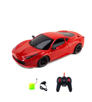 1:16 Ölçek Uzaktan Kumandalı Araba Ferrari Kırmızı Işıklı Şarjlı