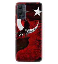 Infınix Hot 12 Kılıf Resimli Desenli Baskılı Silikon Wolf and Moon 2 1381