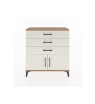 Arges Şifonyer Tek Raflı 3 Çekmeceli 2 Kapaklı 88x30x96 Çam-Aytaşı