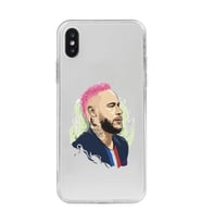 Iphone X ve XS Uyumlu Neymar Tasarımlı Şeffaf Telefon Kılıfı