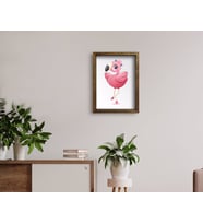 BK Home Doğal Masif Ahşap Çerçeveli Tablo 45x65cm-67