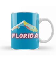 Florida   Vintage Retro Rainbow Kupa Bardak Porselen