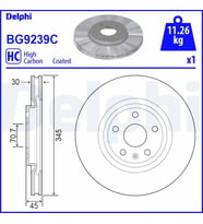 DELPHI BG9239C Fren Diski On 13521006 13598063 (2 Adet Fiyatıdır)