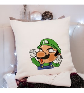 Süper Mario Luigi Tasarımlı Yastık