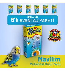 Mavilim Muhabbet Kuşu Yemi - 6 Adet