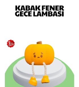 Northcity Şarjlı Pumpkin LED Masa Lambası - Zamanlayıcı, Dokunmatik ve Dekoratif Gece Lambası