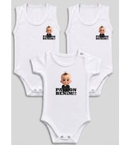 3'lü Anne Baba Temalı Bebek Body Zıbın Baskı Çeşitleri