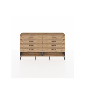 Arges Konsol 8 Çekmeceli  176x30x99 Antrasit-Çam