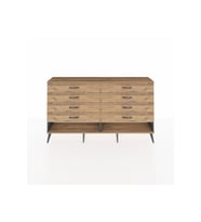 Arges Konsol 8 Çekmeceli  176x30x99 Antrasit-Çam