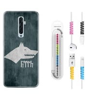 Oppo Reno 2Z 4 Lite 4 Pro 5 6 7 A31 Kılıf Kablo Koruma Spiral Silikon Göktürk 2 1411