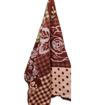 Rosenim Bordo Peluş Akrilik Çift Kişilik Uşak Battaniyesi