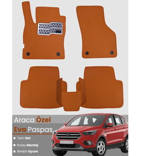 FORD KUGA 2 (2013-2019) Uyumlu EVA Paspas Tam Set–Araca Özel,Su Geçirmez,Kolay Montaj