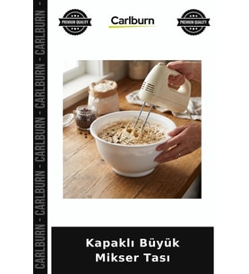 Özel Üretim Mutfak Çırpma Kabı Pratik Beyaz Saklama Kapaklı Büyük Mikser Tası
