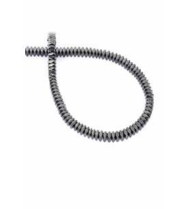 Hematit Taşı Rondela Kesim Parlak Füme 4x2mm Doğal Taş Dizi