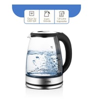 CAM - LEDLİ KETTLE 1.8LT GİZLİ REZİSTANS - KABLOSUZ 360 DERECE GÖVDE 1500W SK-8033 (5365)