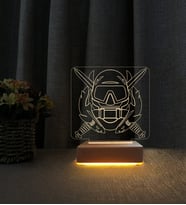 SAS Komando Tasarım 3d Led Masa Lambası Kişiye Özel İsimli Doğum Günü Hediyesi Lamba