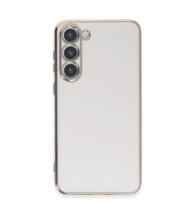 Samsung Galaxy S23 Kılıf Volet Silikon - Beyaz