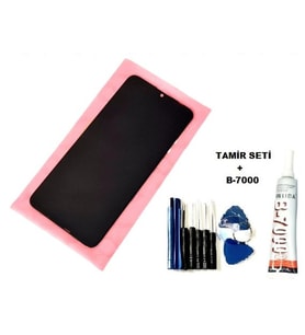 Tkgz - P Smart 2019 Uyumlu Lcd Ekran Dokunmatik Servis + B-7000 + Tamir Seti