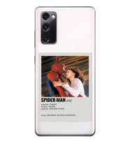 Samsung Galaxy S20 FE Uyumlu Spider Man Minimalist Poster Desenli Şeffaf Telefon Kılıfı