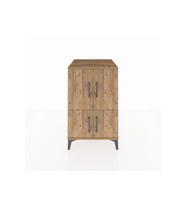 Kronos Komodin 2 Raflı 4 Kapaklı 60x59x96 Çam-Çam