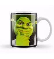 Shrek Portrait Kupa Bardak Porselen