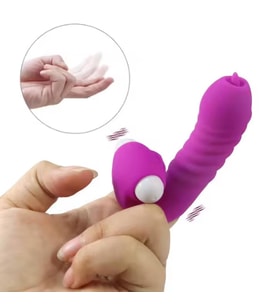 Parmağa Takılabilir Titreşimli Kılıf G Nokta ve Klitoris Uyarıcı Mini Vibratör