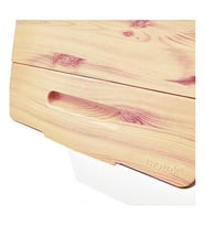 Motek Bambu Tekerlekli Organizer Çok Amaçlı Saklama Kutusu 2X12 Lt