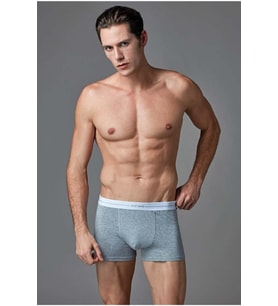 Eros 015 Erkek Compact 3'lü Boxer Siyah-Gri-Beyaz