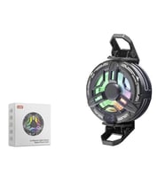Manyetik Klipsli Telefon Soğutucu Fan Rgb Isı Göstergeli Siyah S38