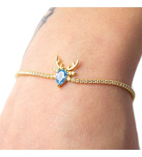 Deer Love Gümüş Bileklik