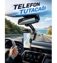 Dikiz Aynasına Monte Telefon Tutucu Katlanabilir Ayarlanabilir Araç İçi Telefon Standı