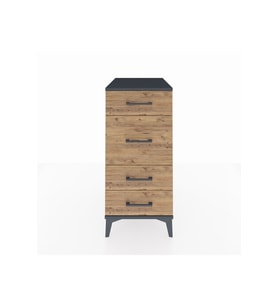 Kronos Komodin 4 Çekmeceli 44x59x96 Antrasit-Çam