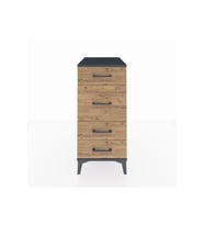 Kronos Komodin 4 Çekmeceli 44x59x96 Antrasit-Çam