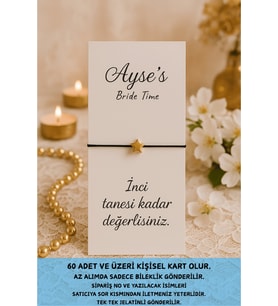20 Adet Gold Yıldız Bileklik - Kına Hediyesi - Kurumsal Hediye - Nikah Hediyesi - Mevlid Hediye