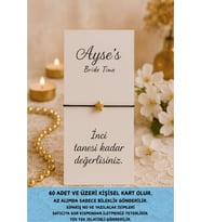 20 Adet Gold Yıldız Bileklik - Kına Hediyesi - Kurumsal Hediye - Nikah Hediyesi - Mevlid Hediye