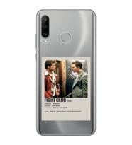 Huawei P30 Lite Uyumlu Fight Club Minimalist Poster Desenli Şeffaf Telefon Kılıfı