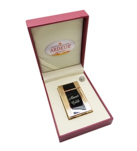 Ardeur® Prestige Siyah Altın İsme Özel Çakmak Hediyelik Çakmak