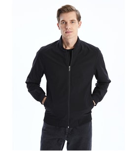 LCWAIKIKI Classic Siyah Kolej Yaka Erkek Ceket