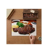 Akşam Yemeği Tabağı - Izgara Et Tasarımı 240 parça Ahşap Puzzle Ahşap Kutuda MP01781