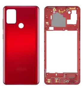 Samsung Galaxy A21S - SM-A217F FULL Kasa Arka Kapak Takım KIRMIZI