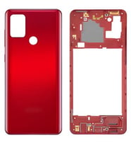 Samsung Galaxy A21S - SM-A217F FULL Kasa Arka Kapak Takım KIRMIZI