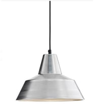 RİOLİGHT RETRO KROM İÇİ BEYAZ TEKLİ METAL SARKIT ÇAP: 24CM (Siyah)