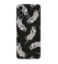 Tecno Pova Neo Kılıf Silikon Desen Özel Seri Sevimli Kedicikler 1785