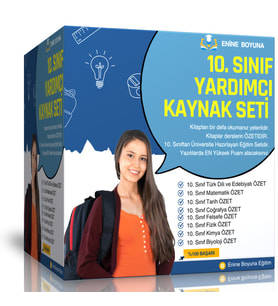 10. Sınıf Yardımcı Kaynak Seti (8 ANA Ders)