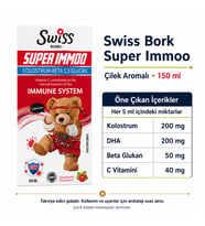 Swiss Bork Super Immoo Çilek Aromalı Sıvı Takviye 150 ml