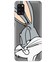Samsung Galaxy A31 Uyumlu Bugs Bunny Desenli Şeffaf Telefon Kılıfı
