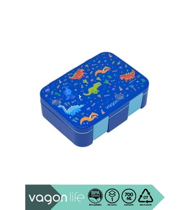 Bento 700ml Tek Katlı 3 Bölmeli ABS Plastik Çocuk Sefer Tası