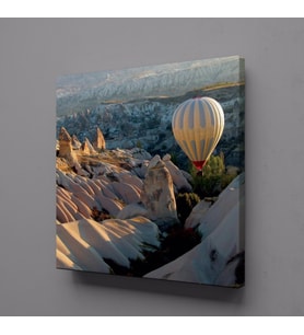 ÜRGÜP HAVA BALONU KANVAS TABLO 25x25cm (Karışık)